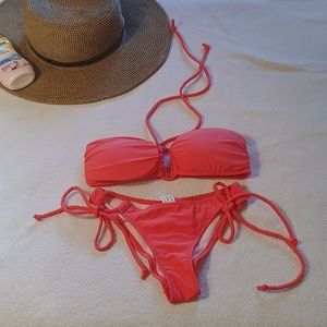 NWOT Coral Bikini